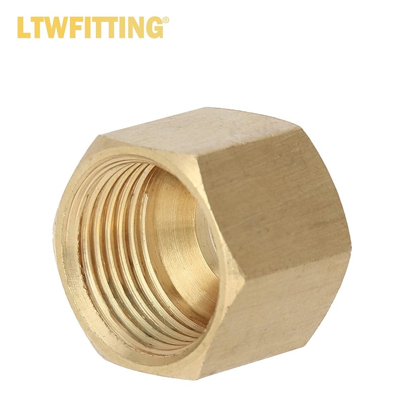LTWFITTING Assortment Kit Tube OD 1/8" 3/16" 1/4" 5/16" 3/8" Brass Compression Nut Set (Pack of 125) - Image 5